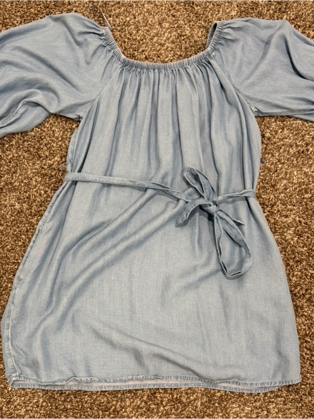 GAP Women’s Chambray Tie Waist Dress Size XS